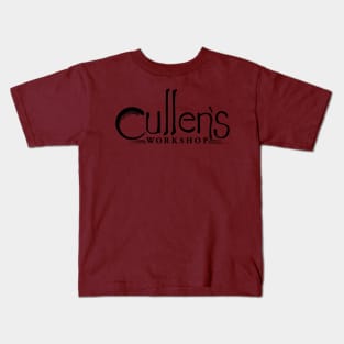 Cullen's Workshop black logo Kids T-Shirt